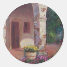 Garden by the Arches Round Sticker
