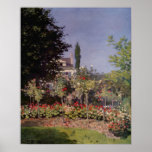 Garden Flowers by Claude Monet Posters