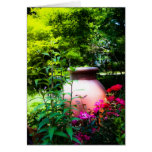 GARDEN FLOWERS WITH URN GREETING CARDS