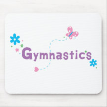 Garden Flutter Gymnastics Mouse Pad