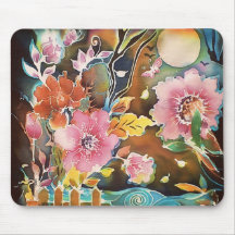 Garden Of Flowers by the Lake Mousemats