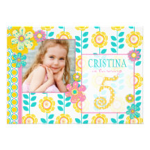 Garden Party Birthday Invitation C5