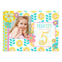 Garden Party Birthday Invitation F5