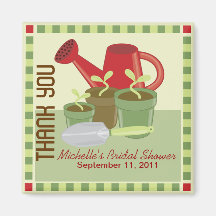 Garden Party Bridal Shower Custom Magnet Favour