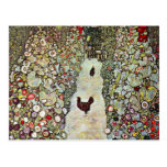 Garden Path with Chickens by Gustav Klimt Postcard