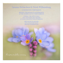 Garden Wedding Invitations with Forget Me Nots invitations