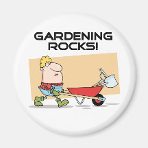 Gardening Rocks T-shirts and Gifts Refrigerator Magnets