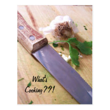 garlic n cilantro, What's Cooking??! Postcards