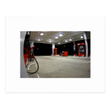 Gas Pumpsat Night Postcards
