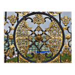 Gate to Catherines Palace entrance Postcard