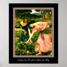 Gather Ye Rosebuds Poster