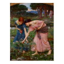 Gathering Rosebuds Post Card