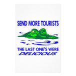 Gator Send More Tourists Stationery Design