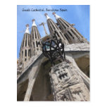 Gaudi Cathedral, Barcelona Spain Postcard