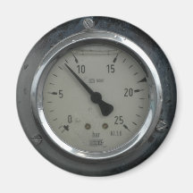 Gauge fridge magnet