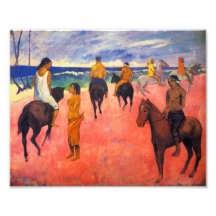 Gauguin Riders on the Beach Print Photograph