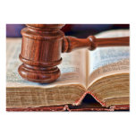 Gavel and Bible business card