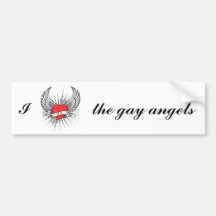 gay angels bumper sticker