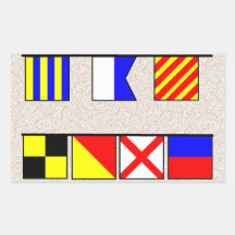 "Gay Love" Signal Flags Sticker Set