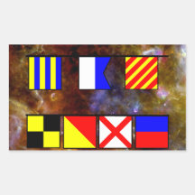 "Gay Love Signal Flags" Stickers