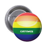 Gay Pride Customise Button