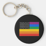Gay Pride Flag Keychain