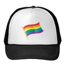 Gay Pride Flag Mesh Hat