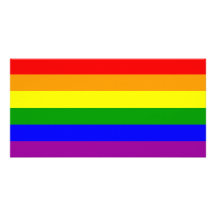 Gay Pride Flag / Rainbow Flag Customised Photo Card