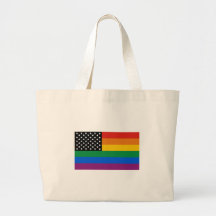 Gay Pride Flag Tote Bags