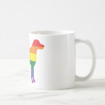 Gay Pride Rainbow Dog Mugs