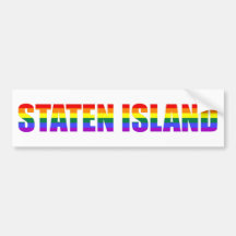 Gay Staten Island bumpersticker Bumper Stickers