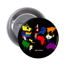 Gay World Pinback Buttons