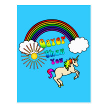Gayer Than You Postcard