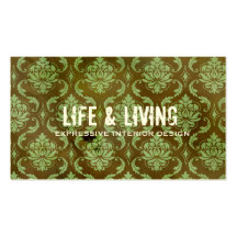 GC | Life & Living Damask Business Card Template