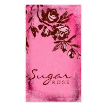 GC | Rouge Sugar Cream Rose Business Cards