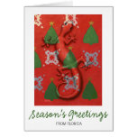 Gecko Christmas card