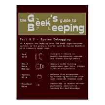 Geek Beekeeping (Debugging) - Postcard
