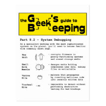 Geek Beekeeping (Debugging) - Postcard
