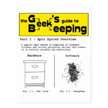 Geek Beekeeping (System Overview) - Postcard
