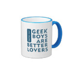 Geek boys are better lovers coffee mug