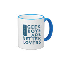 Geek boys are better lovers coffee mug