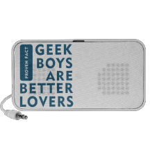 Geek boys are better lovers speaker