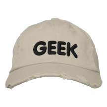 Geek Hat Embroidered Baseball Cap