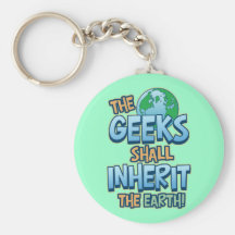 Geeks Inherit Earth Keychains