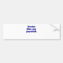 Geeks like my Joystick Bumper Sticker