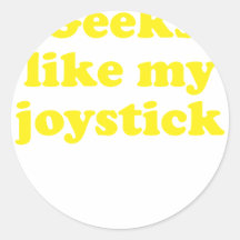 Geeks like my Joystick Round Stickers