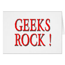 Geeks Rock !  Red Card
