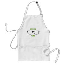 Geeks Rule Eyeglasses Aprons