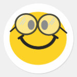 Geeky smiley stickers