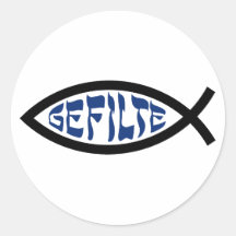 Gefilte Jesus Fish Sticker